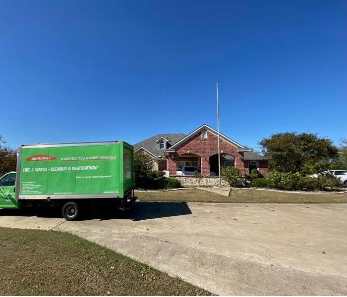 SERVPRO Box Truck In Front of the House 