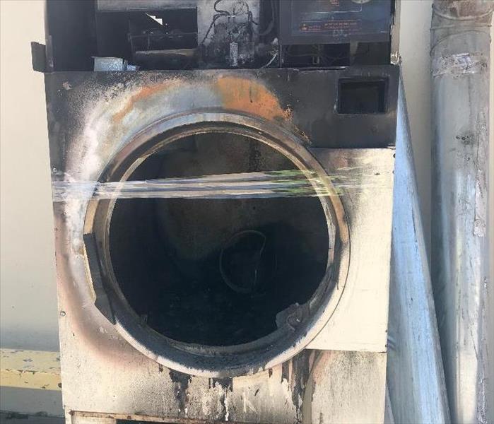 Image of dryer that started a fire in a home