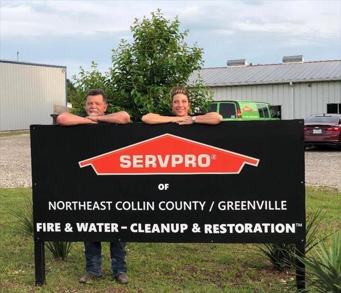 SERVPRO sign in front of new location